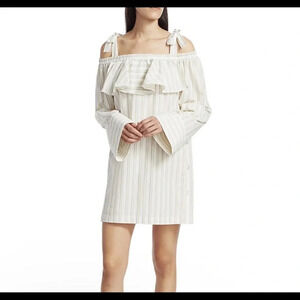 Baum und Pferdgarten Dance Arina Stripe Cold-Shoulder Shift Dress Women’s Small